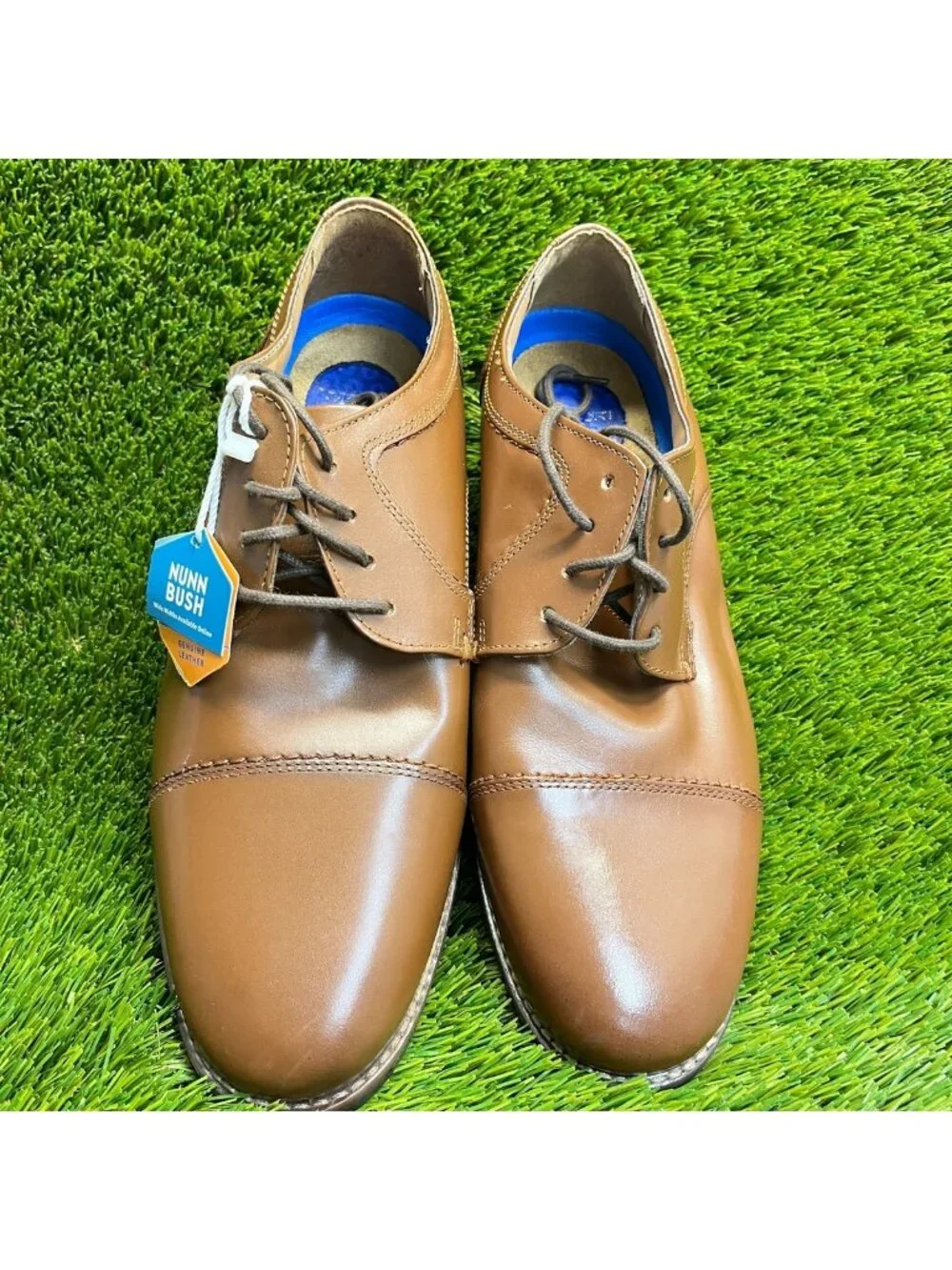 Nunn Bush Westwood Mens Size 10 Brown Classic Cap Toe Oxford Dress Shoes